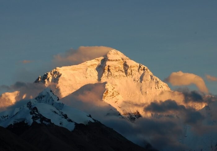 Mount Everest in Tibet - Sunrise