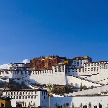 Potala Palace in Lhasa, Tibet - Front View