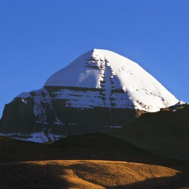 Mount Kailash against a clear sky