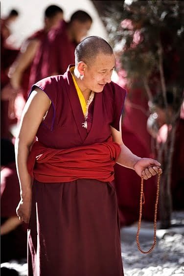 An Elderly Monk at Sera Monastery, Tibet