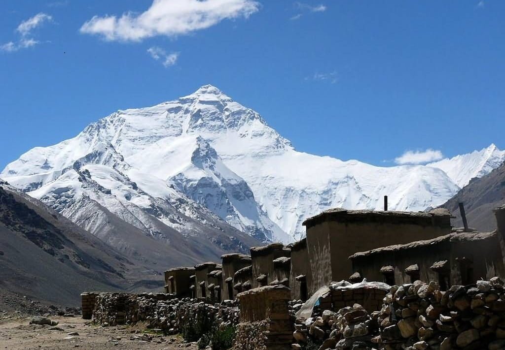 Mount Everest in Tibet - Clear View