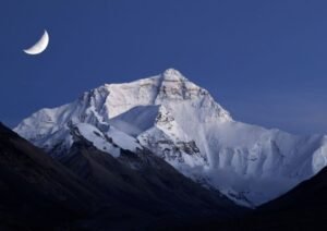 Mt. Everest under the Moon, Tibet