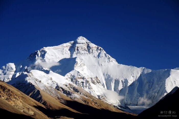 Mt. Everest clear face in Tibet