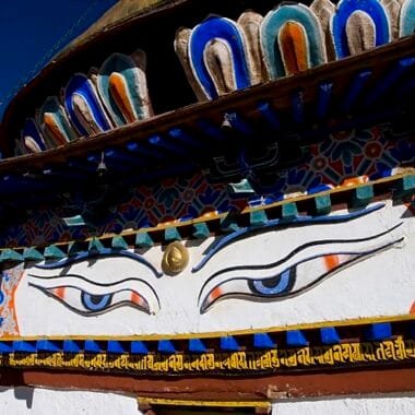 Unique mural of Kumbum Stupa at Pelkhor Monastery in Tibet