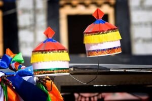 Decoration on top of Rickshaw in TIbet