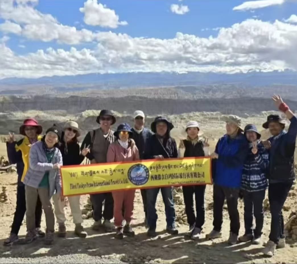 Clients from Korea travelling with us in Tibet
