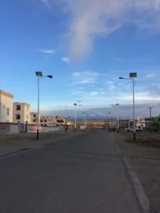 Darchen town in Sunset, Tibet