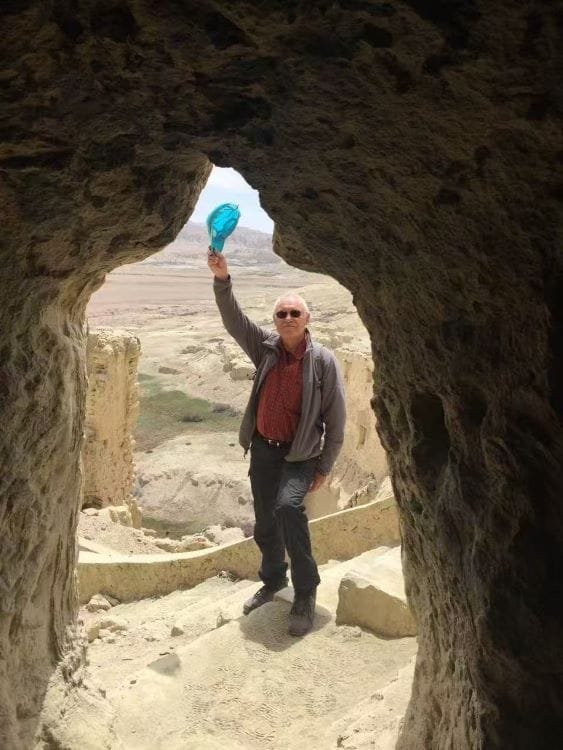 Happy travelers on the Kailash Mansarovar and Guge Kingdom private tour in Tibet