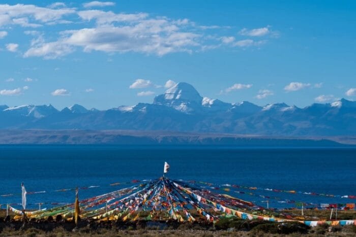 Lake Manasarovar spiritual significance on extended 15-day Kailash-Manasarovar group tour